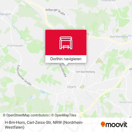 H-Bm-Horn, Carl-Zeiss-Str Karte