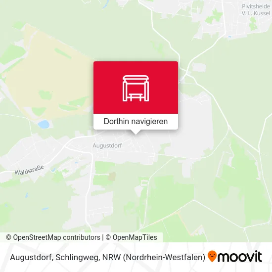 Augustdorf, Schlingweg Karte