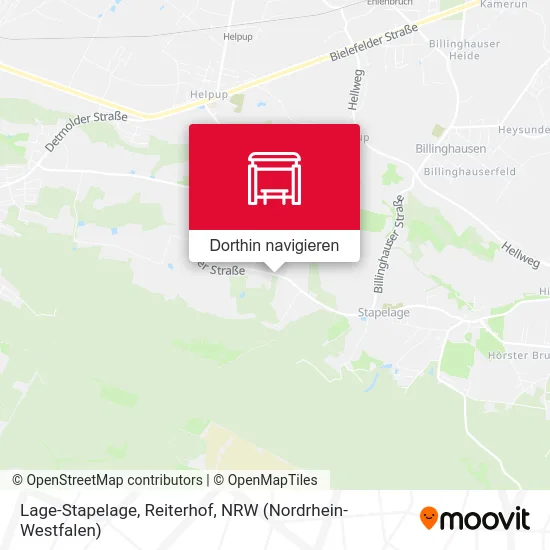 Lage-Stapelage, Reiterhof Karte