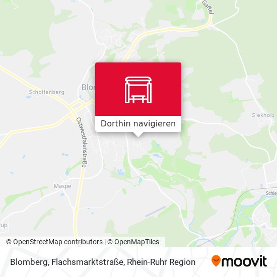 Blomberg, Flachsmarktstraße Karte