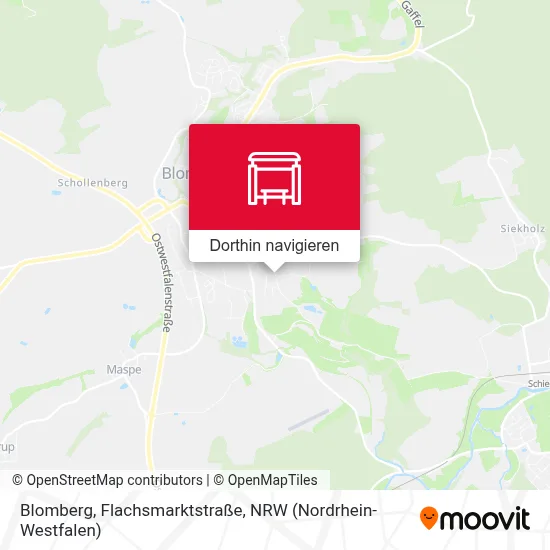 Blomberg, Flachsmarktstraße Karte