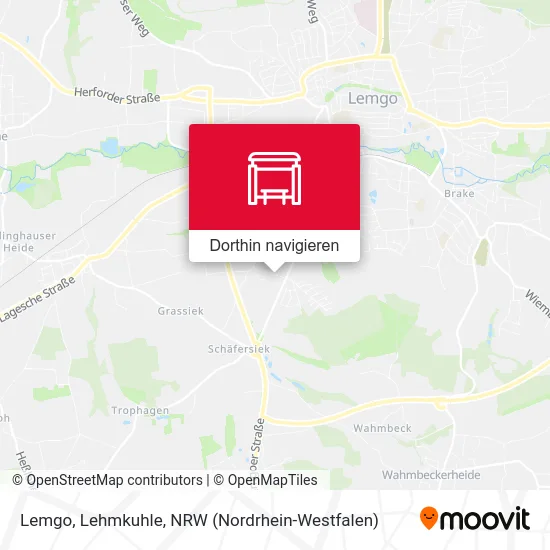 Lemgo, Lehmkuhle Karte