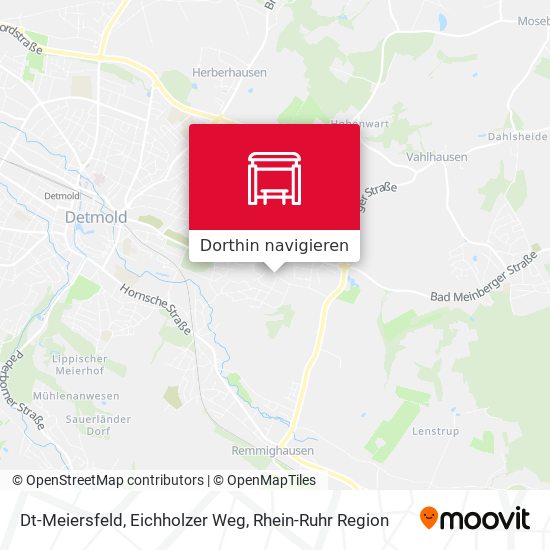 Dt-Meiersfeld, Eichholzer Weg Karte
