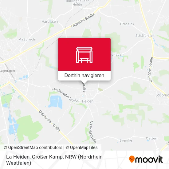 La-Heiden, Großer Kamp Karte