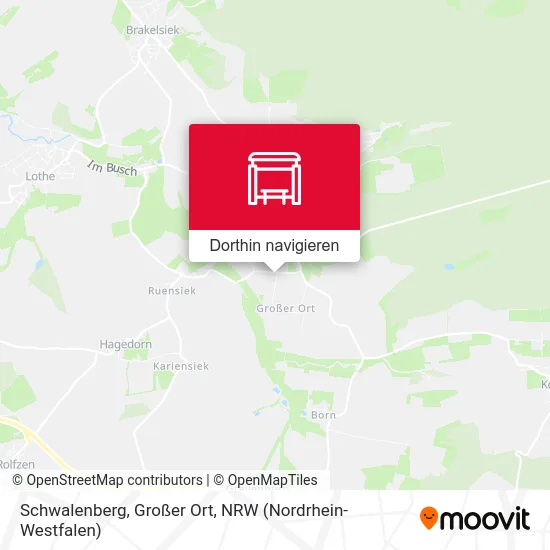 Schwalenberg, Großer Ort Karte
