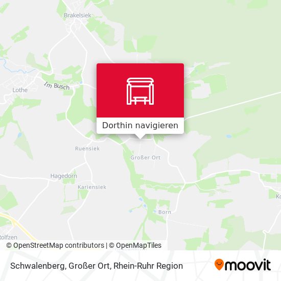 Schwalenberg, Großer Ort Karte