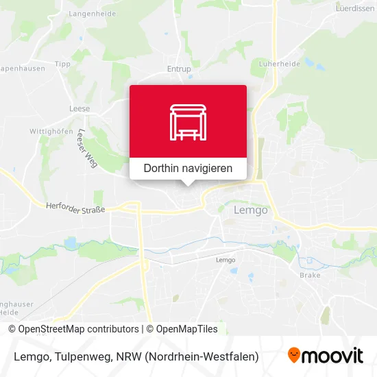 Lemgo, Tulpenweg Karte