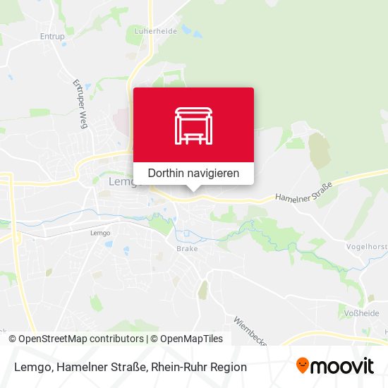 Lemgo, Hamelner Straße Karte