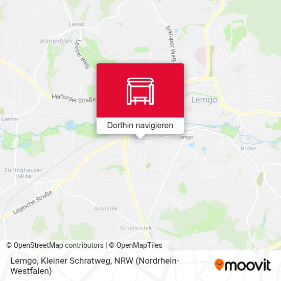 Lemgo, Kleiner Schratweg Karte