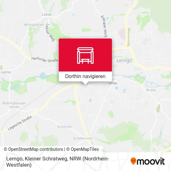 Lemgo, Kleiner Schratweg Karte