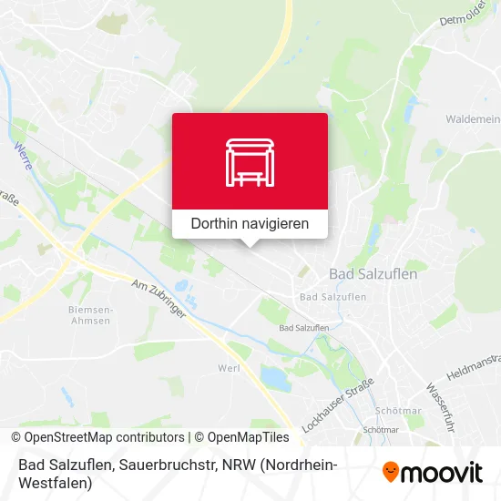 Bad Salzuflen, Sauerbruchstr Karte