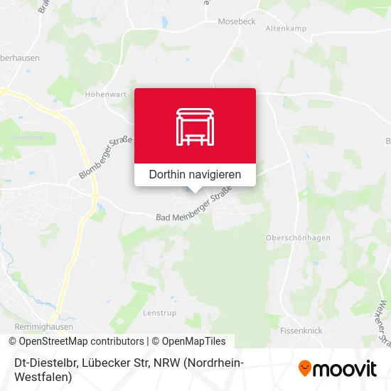 Dt-Diestelbr, Lübecker Str Karte