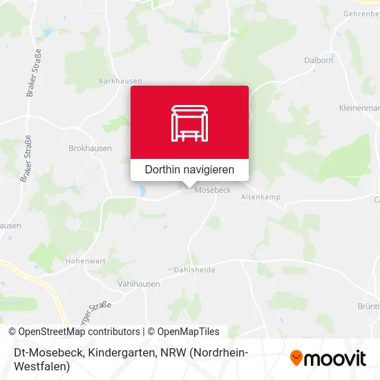 Dt-Mosebeck, Kindergarten Karte
