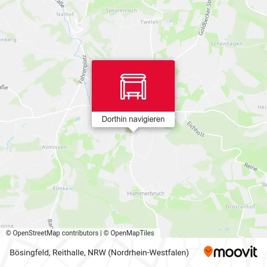 Bösingfeld, Reithalle Karte