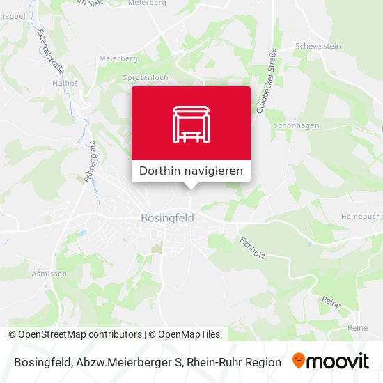 Bösingfeld, Abzw.Meierberger S Karte