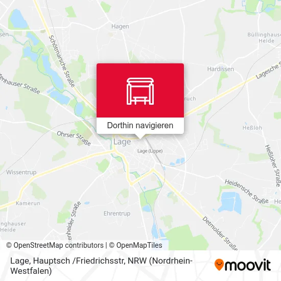 Lage, Hauptsch /Friedrichsstr Karte