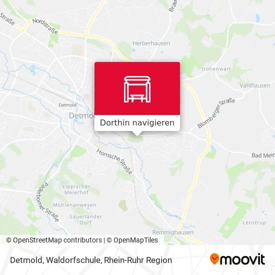 Detmold, Waldorfschule Karte