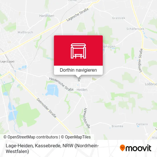 Lage-Heiden, Kassebrede Karte