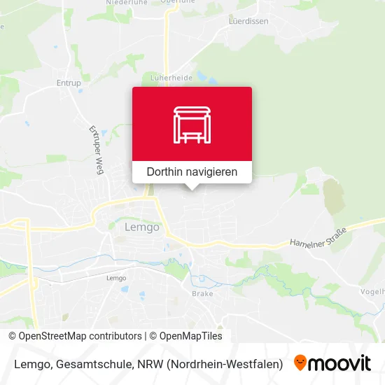 Lemgo, Gesamtschule Karte