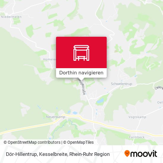 Dör-Hillentrup, Kesselbreite Karte
