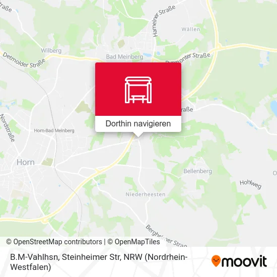 B.M-Vahlhsn, Steinheimer Str Karte