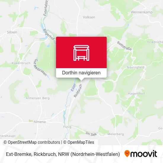 Ext-Bremke, Rickbruch Karte