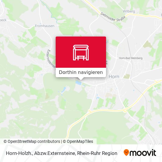 Horn-Holzh., Abzw.Externsteine Karte