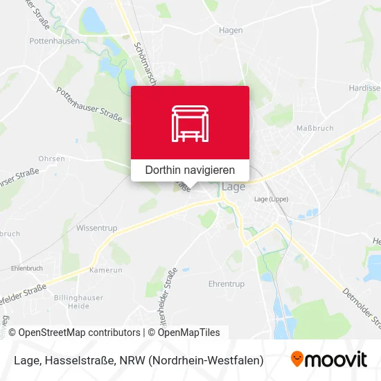 Lage, Hasselstraße Karte