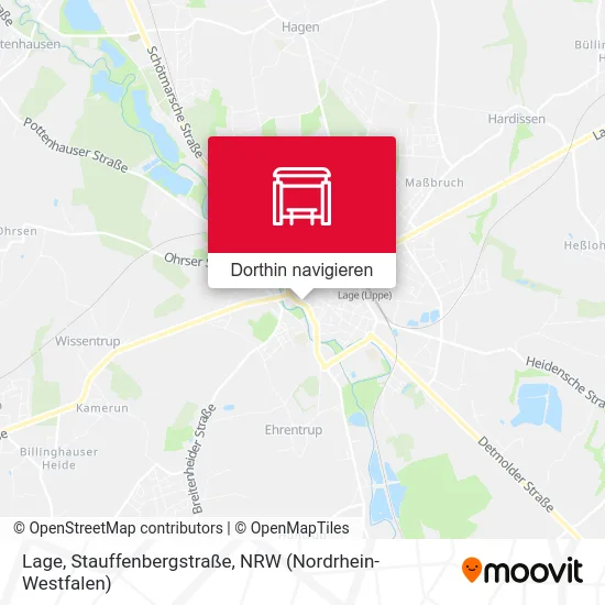 Lage, Stauffenbergstraße Karte