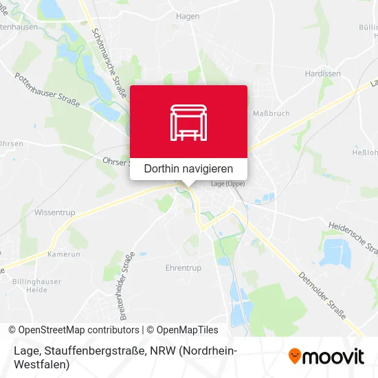 Lage, Stauffenbergstraße Karte