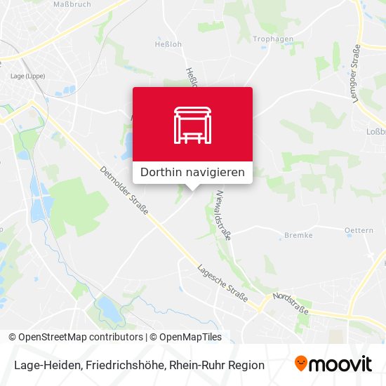 Lage-Heiden, Friedrichshöhe Karte