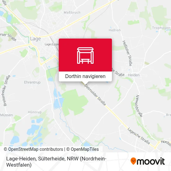 Lage-Heiden, Sülterheide Karte