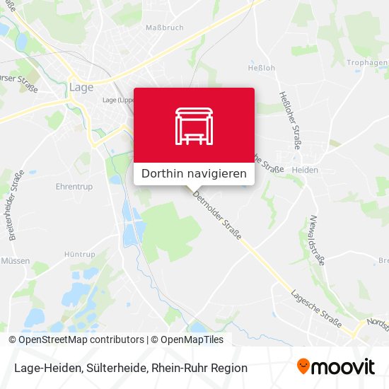 Lage-Heiden, Sülterheide Karte