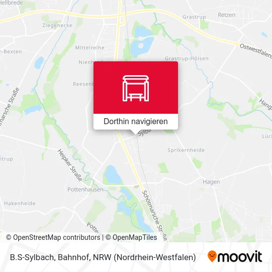 B.S-Sylbach, Bahnhof Karte