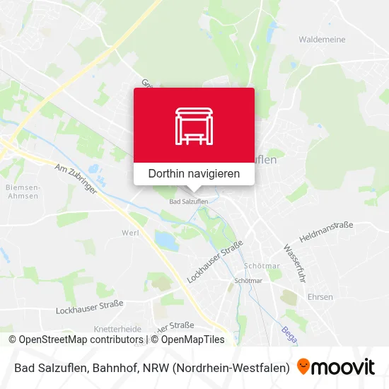 Bad Salzuflen, Bahnhof Karte
