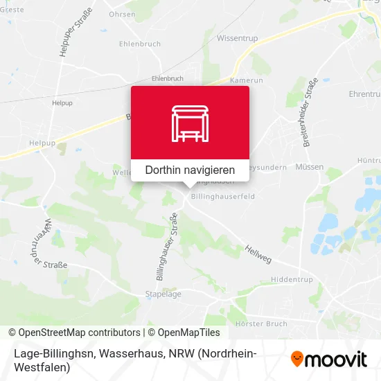 Lage-Billinghsn, Wasserhaus Karte