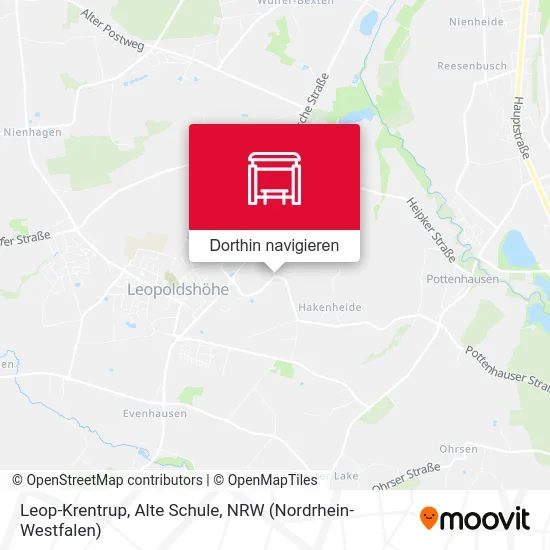 Leop-Krentrup, Alte Schule Karte