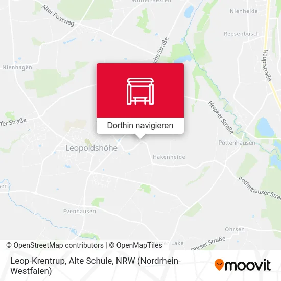 Leop-Krentrup, Alte Schule Karte