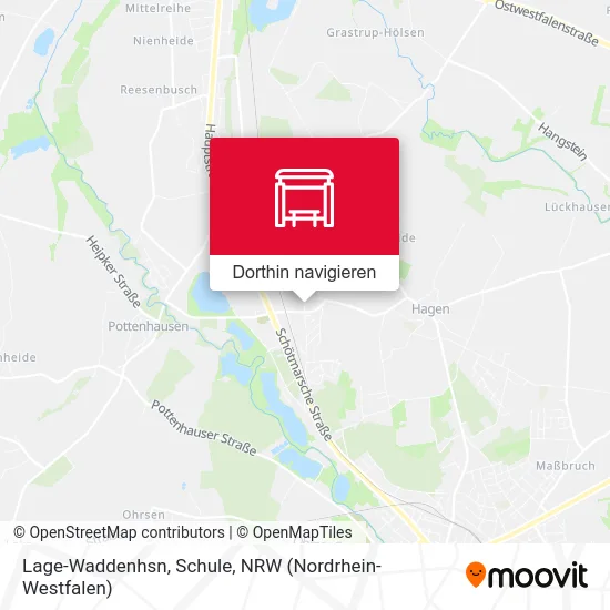 Lage-Waddenhsn, Schule Karte