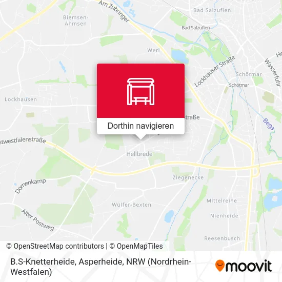 B.S-Knetterheide, Asperheide Karte