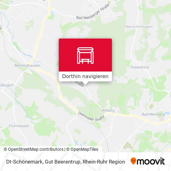 Dt-Schönemark, Gut Beerentrup Karte