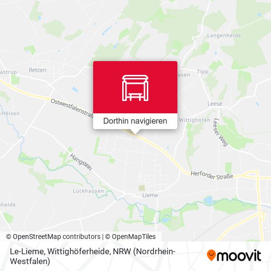 Le-Lieme, Wittighöferheide Karte