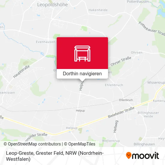 Leop-Greste, Grester Feld Karte