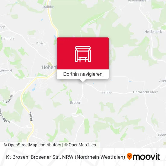 Kt-Brosen, Brosener Str. Karte