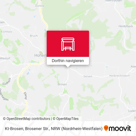 Kt-Brosen, Brosener Str. Karte