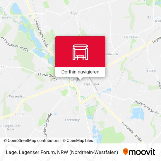 Lage, Lagenser Forum Karte