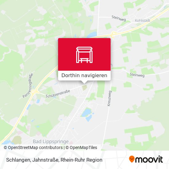 Schlangen, Jahnstraße Karte