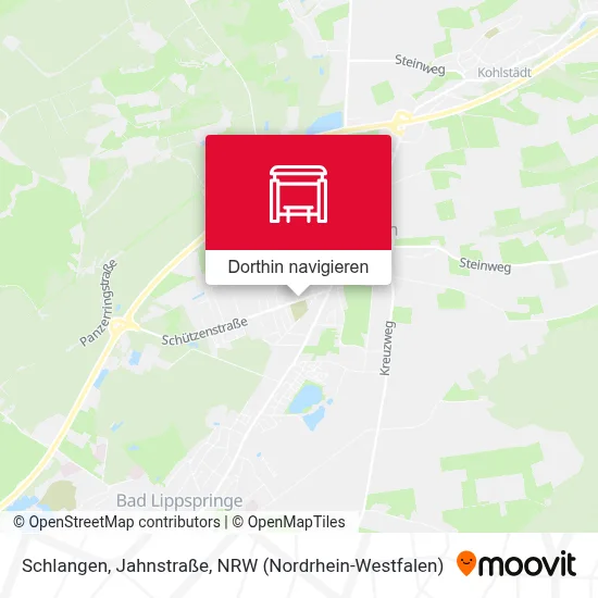 Schlangen, Jahnstraße Karte