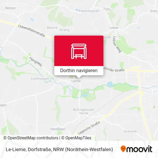 Le-Lieme, Dorfstraße Karte