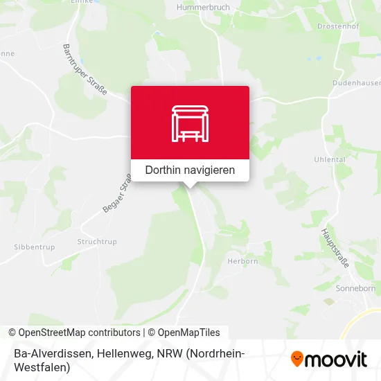 Ba-Alverdissen, Hellenweg Karte